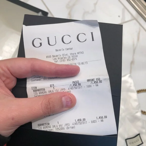 SOLD TO THE REALREAL* Gucci GG Marmont Chain Wallet bag - Picture 9 of 9